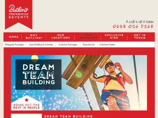 Butlins - website re-skin